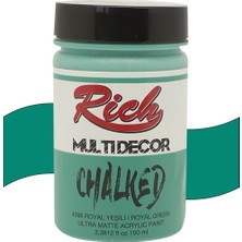 Rich Multi Decor Chalked Akrilik Boya 100 Ml. 4566 Royal Yeşil