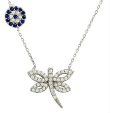 Takı Dükkanı Gümüş Yusufçuk Kolye Nazar Boncuklu bgk75