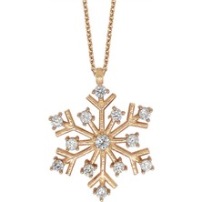 Altınsepeti Rose Gümüş Kar Tanesi Kolye G784KL