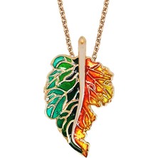 Altınsepeti Rose Gümüş Mineli Yaprak Kolye G778KLR2