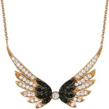 Altınsepeti Rose Gümüş Melek Kanatlı Kolye G781KL