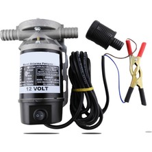 DÜZEY 12 VOLT 3/4'' HORTUM ÇIKIŞLI DIŞTAN ÇEKME MAZOT AKTARMA(SIVI TRANSFER) POMPASI (SU,SÜT,YAĞ)