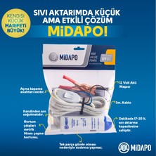 Midapo 12V Küçük Dalgıç Pompa Su Mazot Sıvı Transfer Mini Dalgıç