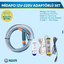 Midapo Küçük 12V-220V Mini Dalgıç Pompa Seti