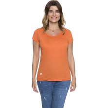 Fit21 Turuncu Basic Kısa Kollu T-Shirt