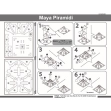 Forus Maya Piramidi 3D Ahşap Puzzle / 19 Parça