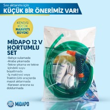 Midapo 12V Mini Dalgıc Pompa Seti (Mazot-Zeytinyağı-Su-Süt Aktarma,transfer Pompası )