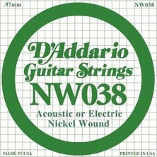 Daddario Nw038 Elektro Akustik Tel Nikel Wound (Kalın Mi)