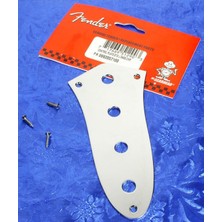 Fender Control Plate Chrome Jazz Bass Std 4 Delikli