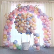 Balon Evi 100 Adet Makaron Balon Balon - Karışık Soft Renk Pastel Balon