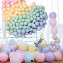 Balon Evi Makaron Pastel Soft Balon 100'Lü
