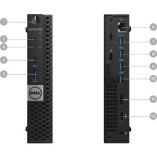 Dell Optiplex 7050MFF Intel Core i5 7500 8GB 500GB Freedos Mini PC