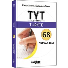 Ankara Yayıncılık TYT Türkçe 68 Yaprak Test