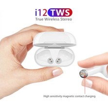 i12 tws Bluetooth 5.0 Kulaklık - Şarj Üniteli Kablosuz Kulaklık