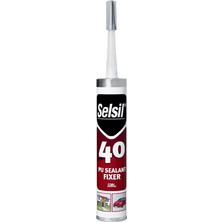 Selsil Pu Mastik 40 Beyaz 300 ml
