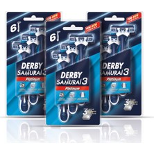 Derby Samurai 3 Platinum 6'lı Blister (3 Paket)