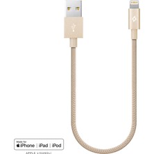 Ttec Lightning Alumicable Mini MFI Şarj ve Data Kablosu - 30 cm