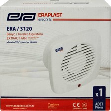 Eraplast 120'lik Banyo ve Tuvalet Aspiratörü