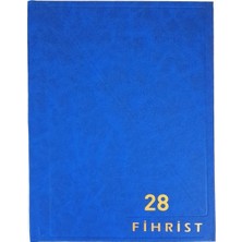 Gürpaş Ticari Fihrist 28'li 17X24 Cilt Bezli Mavi