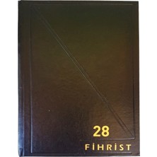 Gürpaş Ticari Fihrist 28'li 17X24 Cilt Bezli Siyah