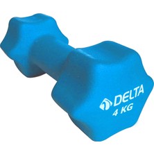 Delta 4 Kg x 1 Adet Deluxe Neopren Kaplı Turkuaz Demir Dambıl