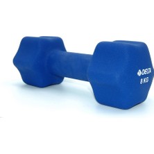 Delta 8 Kg x 1 Adet Deluxe Neopren Kaplı Lacivert Demir Dambıl