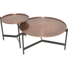 Evka Prio Sehpa Seti - Eskitme Rose