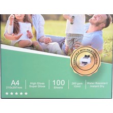 Elegance A4 (20X30CM) 260GR Premium Photo Inkjet Kağıt – Gloss (Parlak)