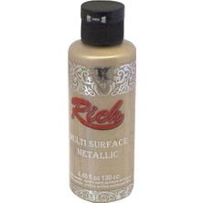 Rich Multi Surface Metalik Her Yüzey Için Akrilik Boya 130 Cc. 6518 Şampanya