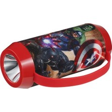 Volkano Marvel Avengers Bluetooth Kablosuz Hoparlör El Feneri Radyolu Lisanslı MV-1013-AV