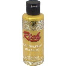 Rich Multi Surface Metalik Her Yüzey Için Akrilik Boya 130 Cc. 6504 Altın