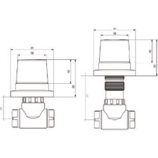 Teska 20" Extra Lüx Model Ankastre Vana