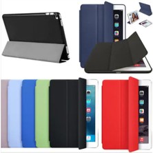 CoverZone Apple iPad 9.7" 2018 6.Nesil Mrjn2Tu/A Sun. Deri Kılıf Smart Cover Altın