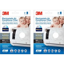 3M Elektrostatık Klima Filtresi 2'li Set