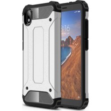 Microsonic Xiaomi Redmi 7A Kılıf Rugged Armor Gümüş