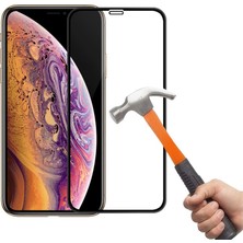 Quse Apple iPhone XS Max Tam Kaplayan 5D Ekran Koruyucu Cam