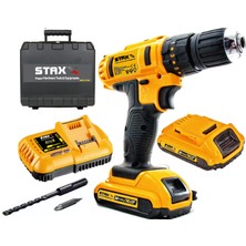 Staxx Power 24V 5A Lion Çift Akülü Darbeli Matkap Vidalama Çantalı Set