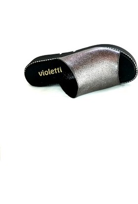 Violetti A24002 Kadın Terlik Platin