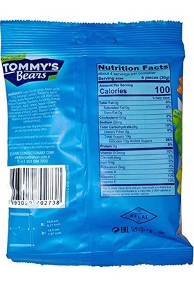 Tommy's Bears Glutensiz Meyve Aromalı Yumuşak Şekerleme 127 gr