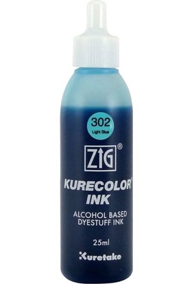 Zig Kurecolor Refill Alcohol Ink Mürekkep 25 Ml. 302 Light Blue