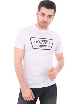 Vans Vn000Qn8Yb21 Full Patch Erkek T-Shirt Beyaz