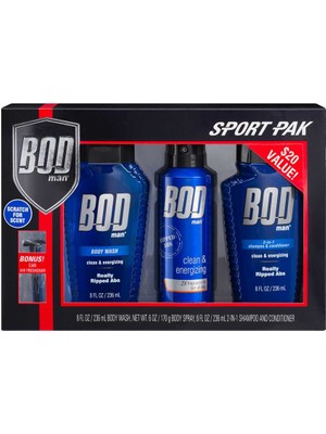 Bodman Really Ripped Abs Sport Pak Erkek Vücut Spreyi Hediye Seti