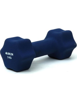 Delta 3 Kg x 1 Adet Deluxe Neopren Kaplı Lacivert Demir Dambıl
