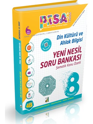 Damla Yayınevi Pisa Yeni Nesil Din Kültürü ve Ahlak Bilgisi Soru Bankası-8. Sınıf