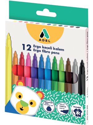 Adel Ergo Keçeli Kalem, 12'li