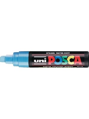 Uni Posca PC-17K Boyama Markörü 15 mm Kesik Uç Açık Mavi