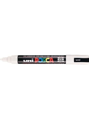 Uni Posca Pc-5m Boyama Markörü 1.8-2.5 mm Beyaz