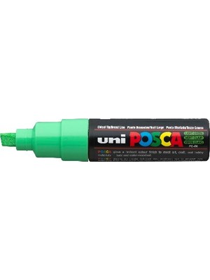 Uni Posca Pc-8k Boyama Markörü 8 mm Kesik Uç Açık Yeşil