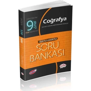 Editör Yayınları 9. Sınıf Coğrafya Özetli Lezzetli Soru Bankası