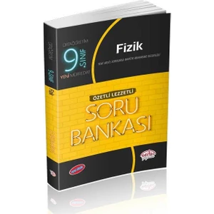 Editör Yayınları 9. Sınıf Fizik Özetli Lezzetli Soru Bankası